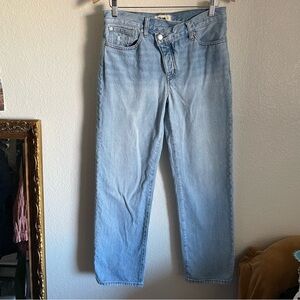 Madewell Low Strung Straight Crossover Jeans Light Wash Blue N0655 Size 26